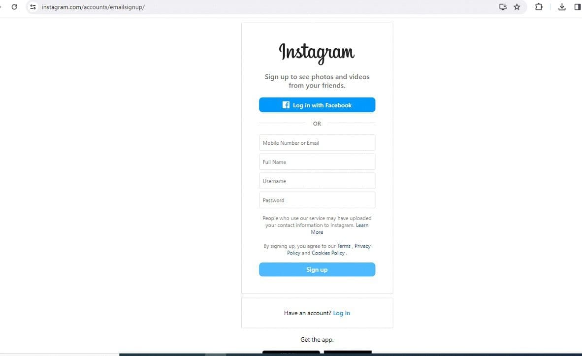 Step Two: Register After Installing Or Visiting A Website