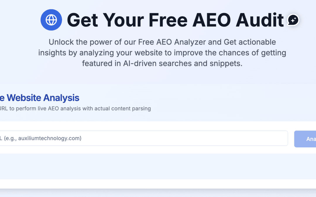 Free (AEO) Answer Engine Optimization Analyzer